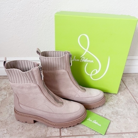 NEW IN BOX SAM EDELMAN LEONE LUG SOLE CHELSEA BOOT SZ 7 - Picture 8 of 14
